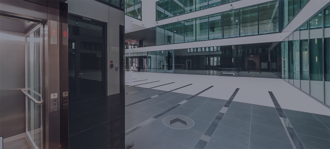 Virtual walk - google street view around Bielany Business point